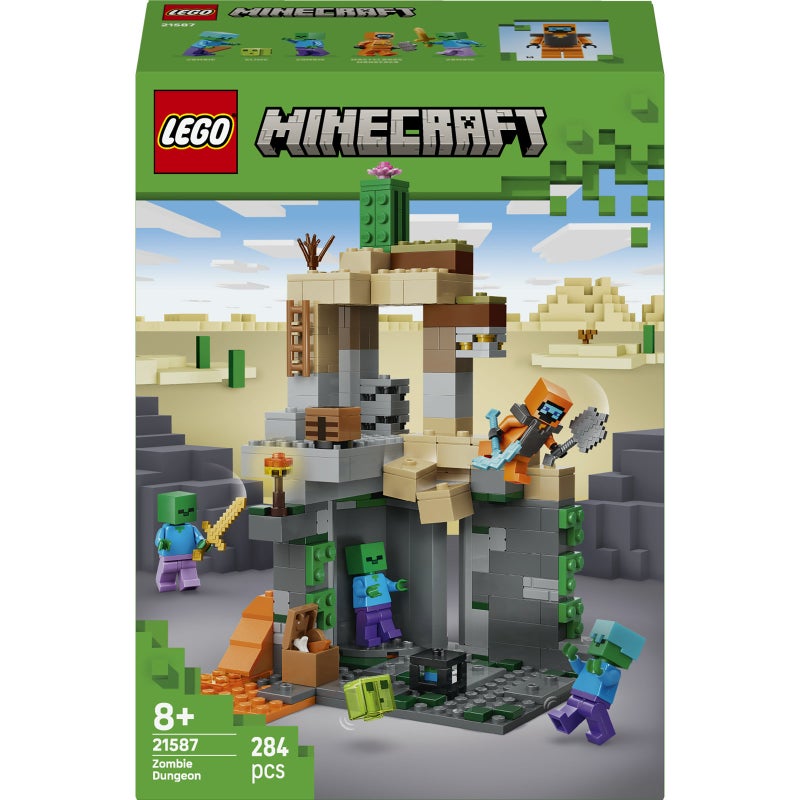 LEGO Minecraft Zombie Dungeon 21587 Building Toy Set (284 Pieces) - Image 2